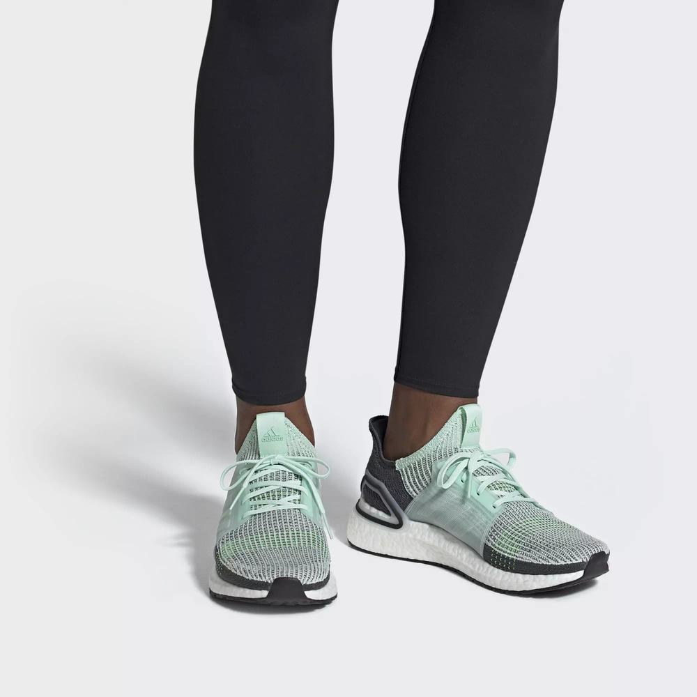 Adidas Ultraboost 19 Tenis Para Correr Verdes Para Hombre (MX-59196)